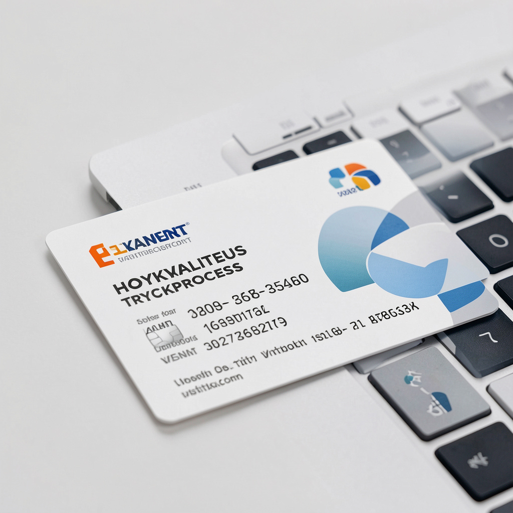Høykvalitets trykkprosess for visittkort